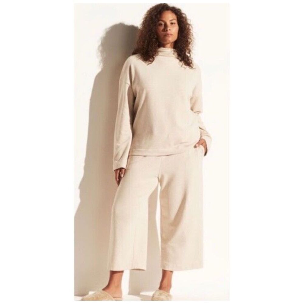 Vince Women's Crop Wide Leg Pull-On‎ Cotton Blend Pants Size 3XL